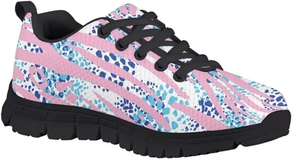 PinUp Angel Girls Lace Up Tennis Shoes Lightweight Mesh Breathable Adorable Running Sneakers Walking Shoes for Kid