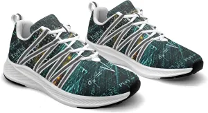 Pitovozu Math Equations Physics Science Sneaker Women Athletic Shoes Personalited Running Shoes Comfortable Sports Sneaker