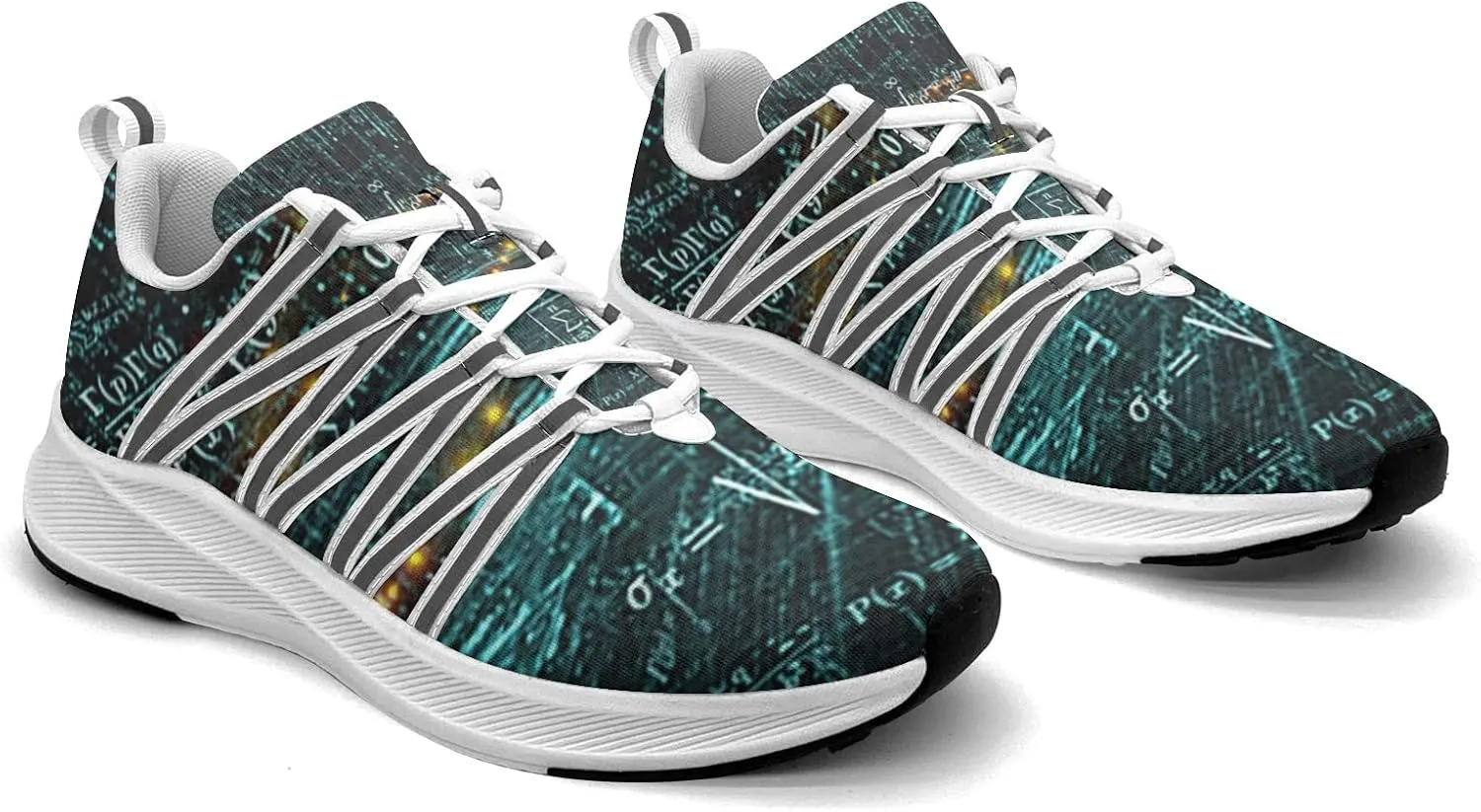 Pitovozu Math Equations Physics Science Sneaker Women Athletic Shoes Personalited Running Shoes Comfortable Sports Sneaker