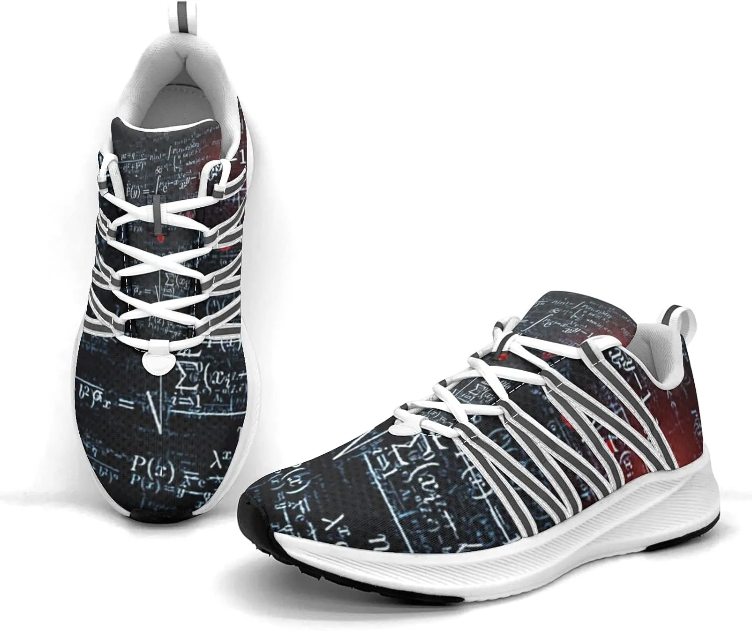 Pitovozu Math Equations Physics Science Sneaker Women Athletic Shoes Personalited Running Shoes Comfortable Sports Sneaker