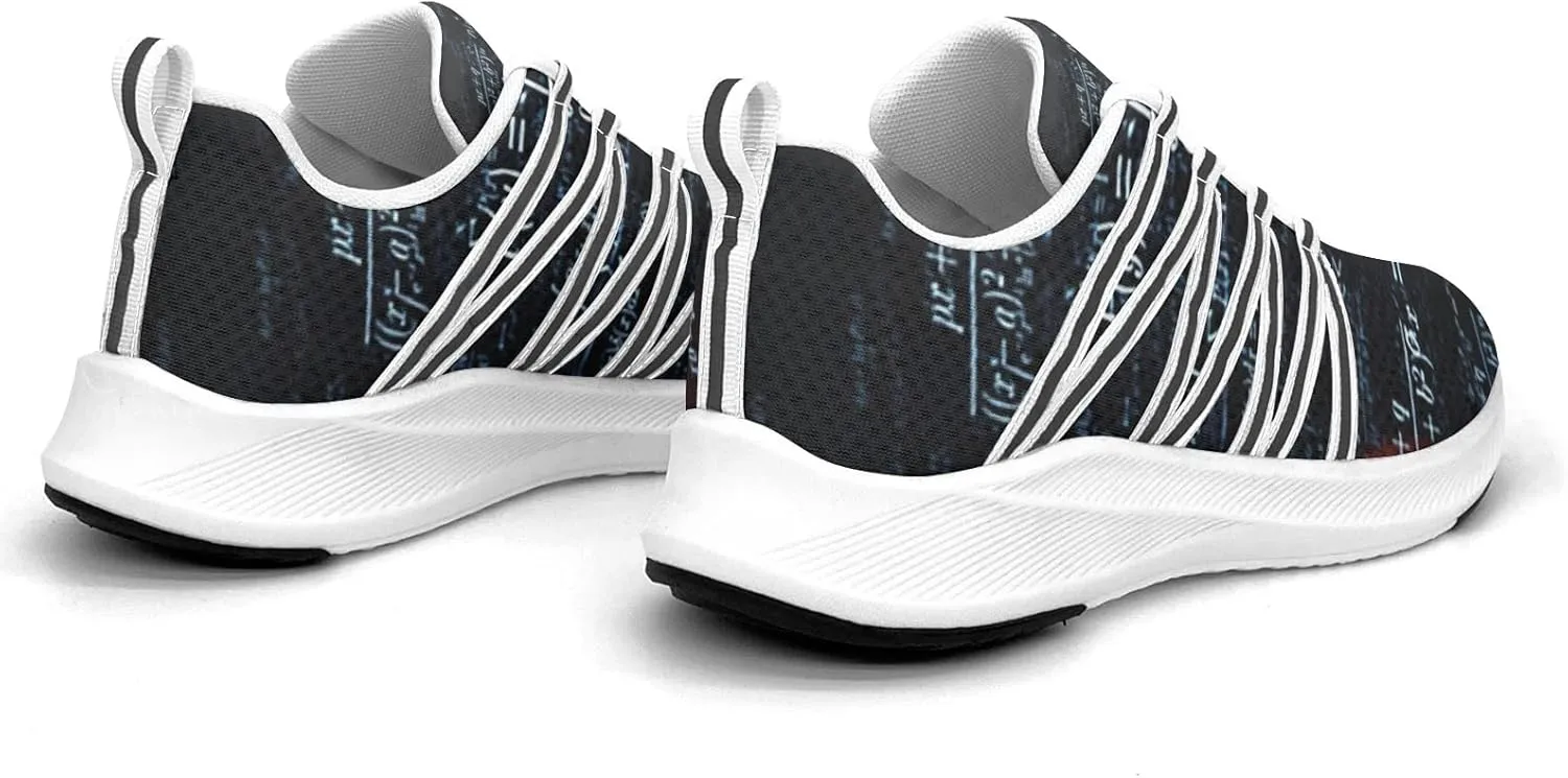 Pitovozu Math Equations Physics Science Sneaker Women Athletic Shoes Personalited Running Shoes Comfortable Sports Sneaker