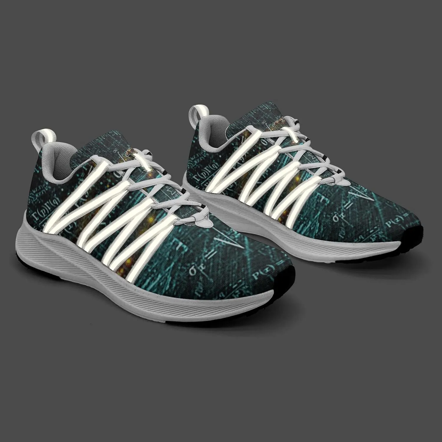 Pitovozu Math Equations Physics Science Sneaker Women Athletic Shoes Personalited Running Shoes Comfortable Sports Sneaker
