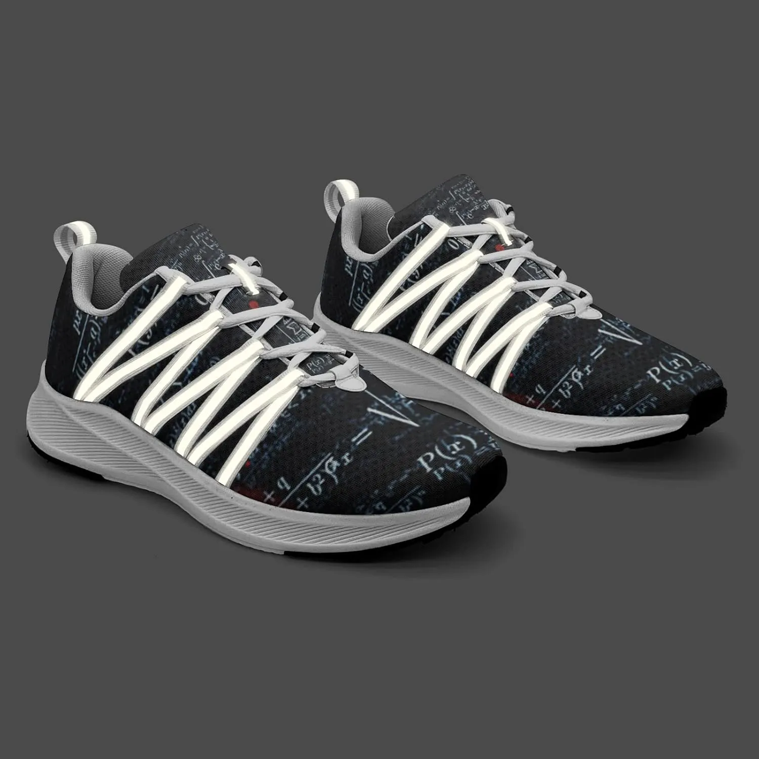 Pitovozu Math Equations Physics Science Sneaker Women Athletic Shoes Personalited Running Shoes Comfortable Sports Sneaker