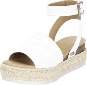 Platform Sandals Women Dressy 2025 Summer Open Toe Buckle Ankle Strap Wedge Sandals Comfortable Arch Support Wedge Sandals
