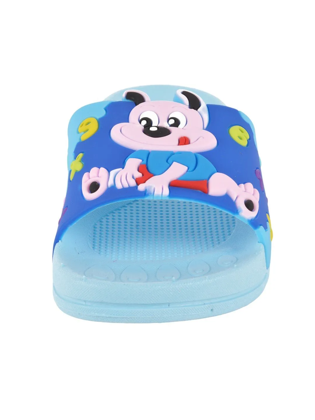 Playful Puppy Print Slide for Boys- Light Blue