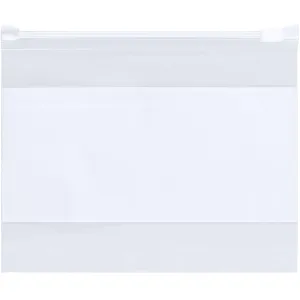 Poly Bag Guy 8' x 6', 3 Mil (100/Case) Write-On White Block Slide Seal Reclosable Plastic Slider Zip Poly Bags