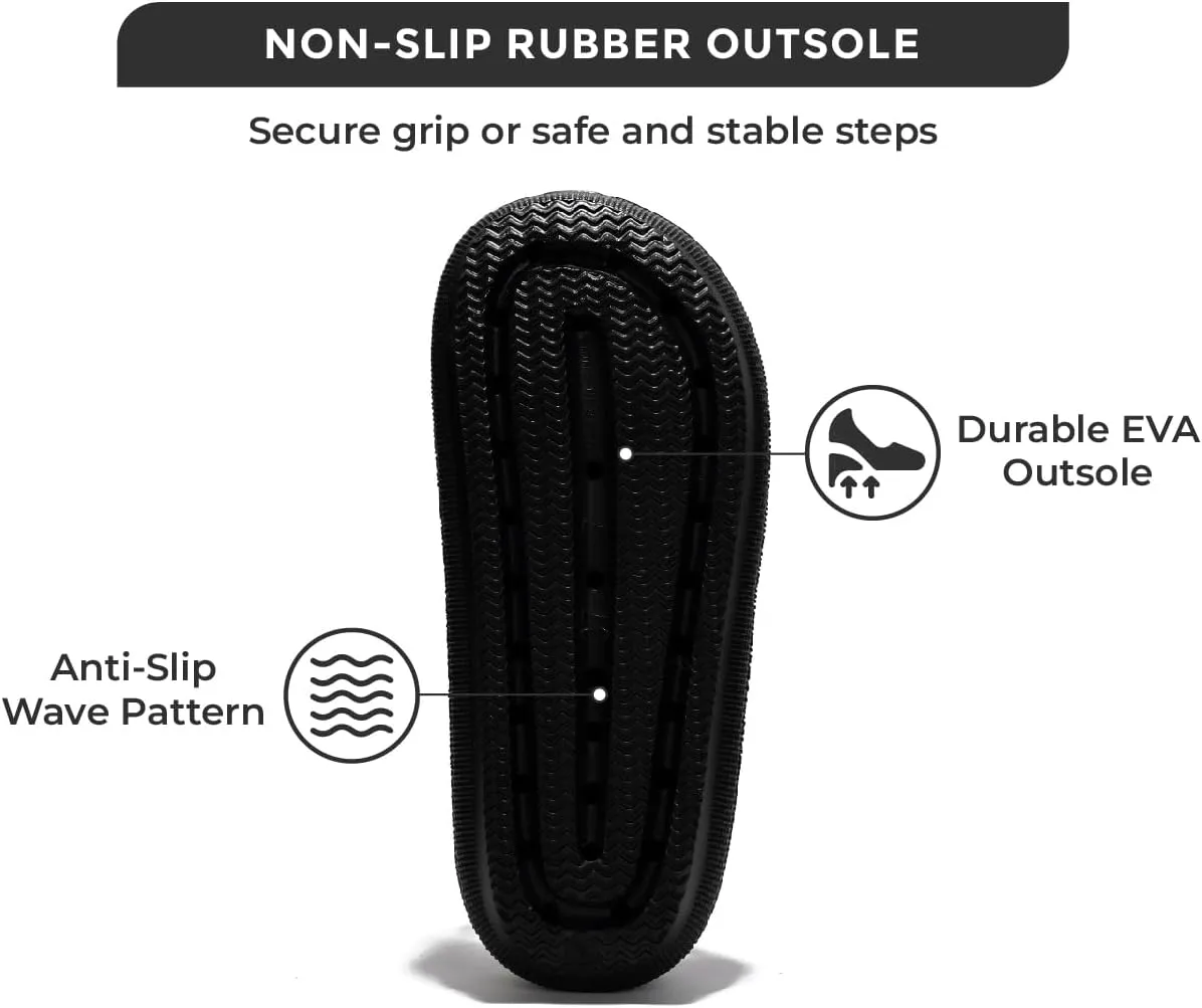 Project Cloud House Slippers Womens Sandals - Non-Slip and Lightweight Recovery Slippers for Women Beach Essentials Water Slides for Women (Pillow)