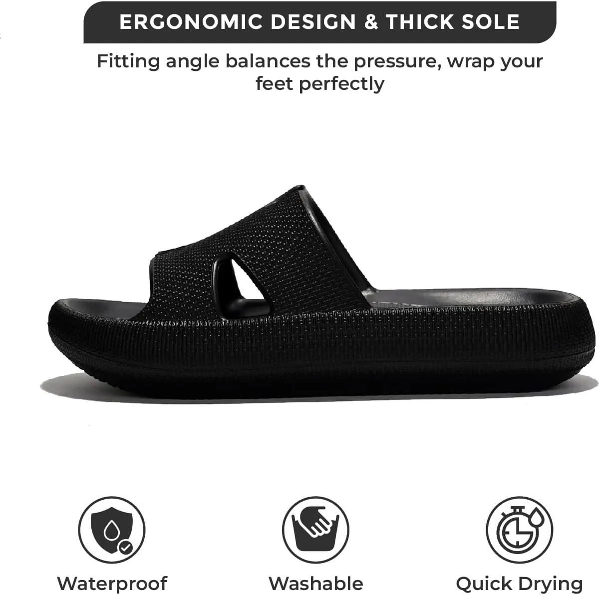 Project Cloud House Slippers Womens Sandals - Non-Slip and Lightweight Recovery Slippers for Women Beach Essentials Water Slides for Women (Pillow)