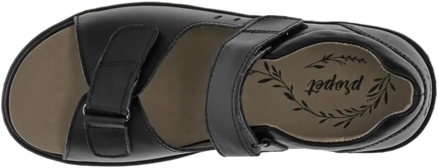 Propet Womens Gemma Footbed Casual Sandals Casual - Black