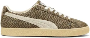 PUMA Mens Clyde Harris Tweed Lace Up Sneakers Shoes Casual - Beige - Size 5 M