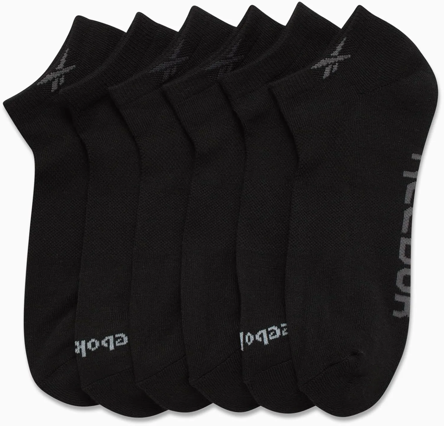 Reebok Men’s Low Cut Socks – 6 Pack Basic Cushion Low Cut No Show Socks for Men - Men's Athletic Socks (Size: 6-12.5)