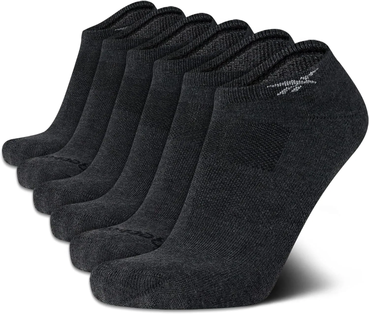 Reebok Mens Low Cut Socks – 6 Pack Basic Cushioned No Show Athletic Socks for Men (Size 6-12.5)