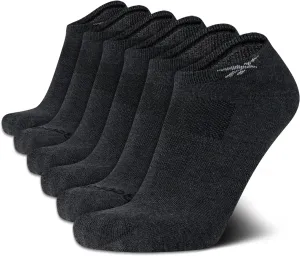 Reebok Mens Low Cut Socks – 6 Pack Basic Cushioned No Show Athletic Socks for Men (Size 6-12.5)