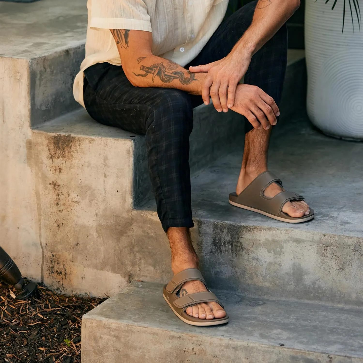 REEF Men's Cushion Tradewind Sl Slide Sandal