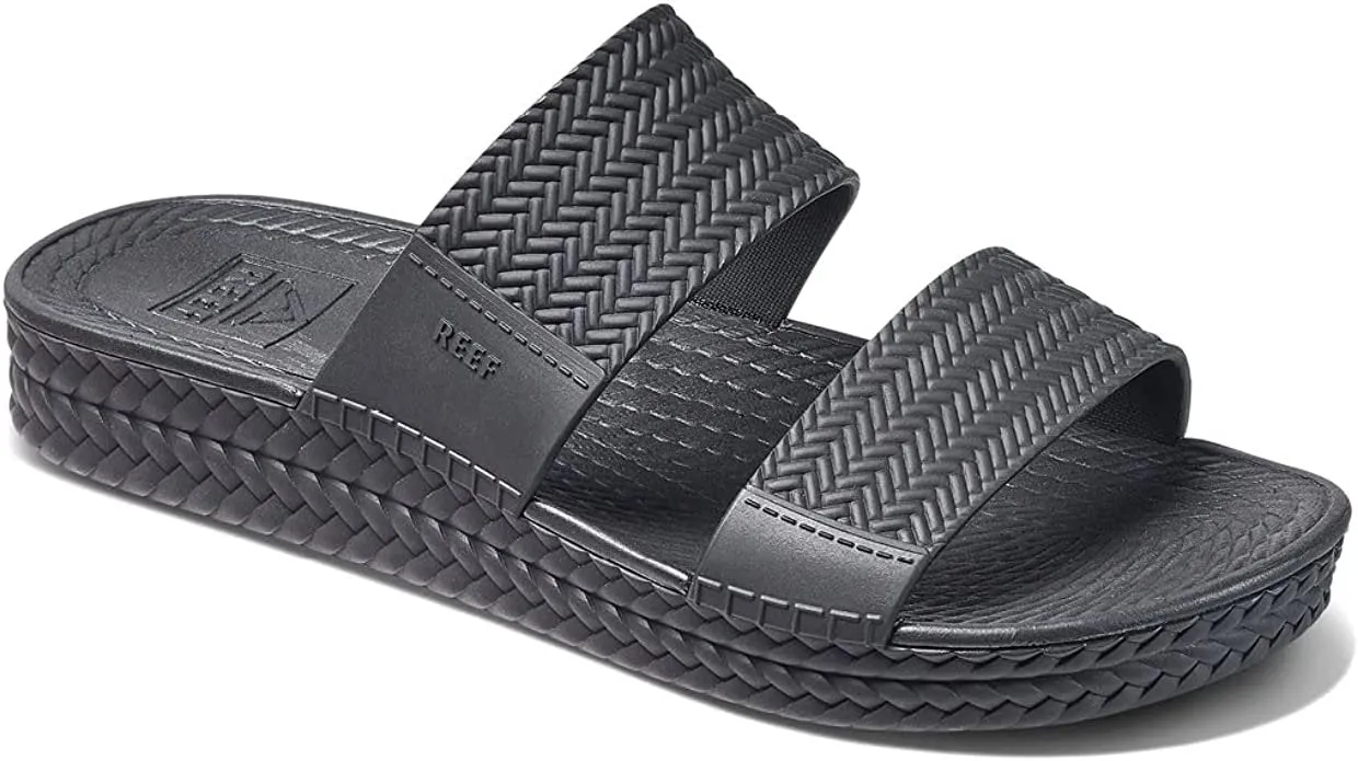 Reef Women's Water Vista Slide Sandal – Black (CI9076), Waterproof, Lightweight, Comfortable