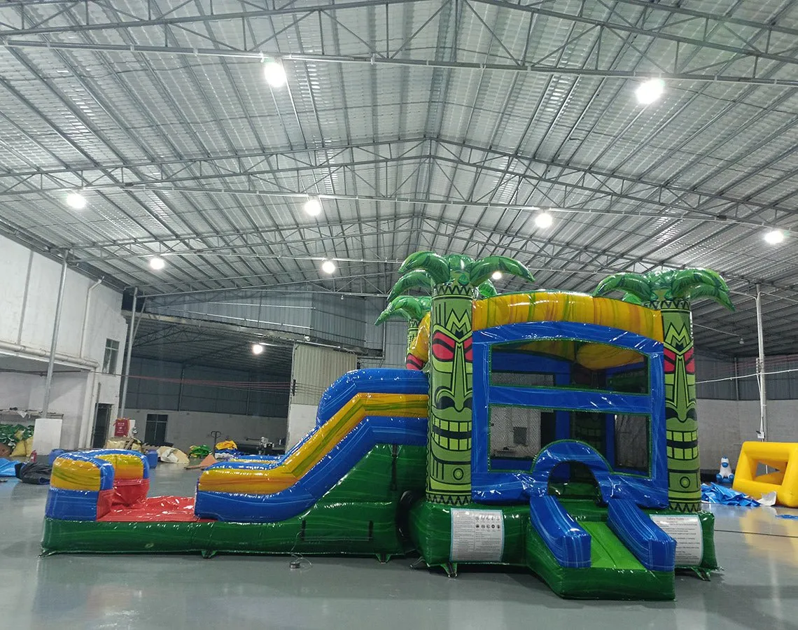 Reggae Rush Econo Bounce House with Slide (Wet/Dry)