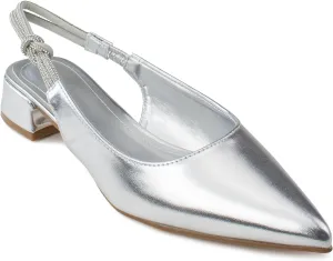 RF ROOM OF FASHION Women's Jeweled Slide On Backless Loafer Mule Flats