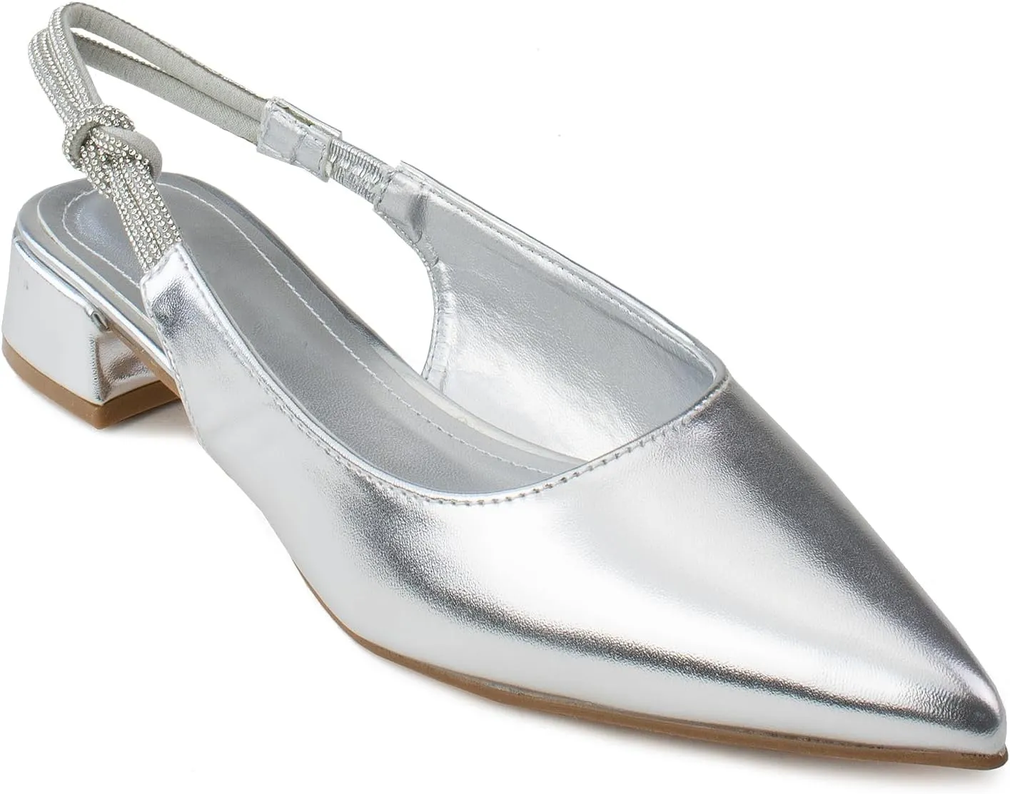 RF ROOM OF FASHION Women's Jeweled Slide On Backless Loafer Mule Flats
