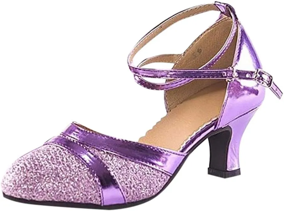 Rhinestones Block Heels for Women 2025 Peep Toe Hollow Comfy Slip On Adjustable Strappy Sparkly Chunky Sandals Low Heels Ladies Cushion Footbed Orthopedic Arch Support Wedding Bridal Shoes
