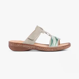 Rieker 62829-52 Womens Sandals Green