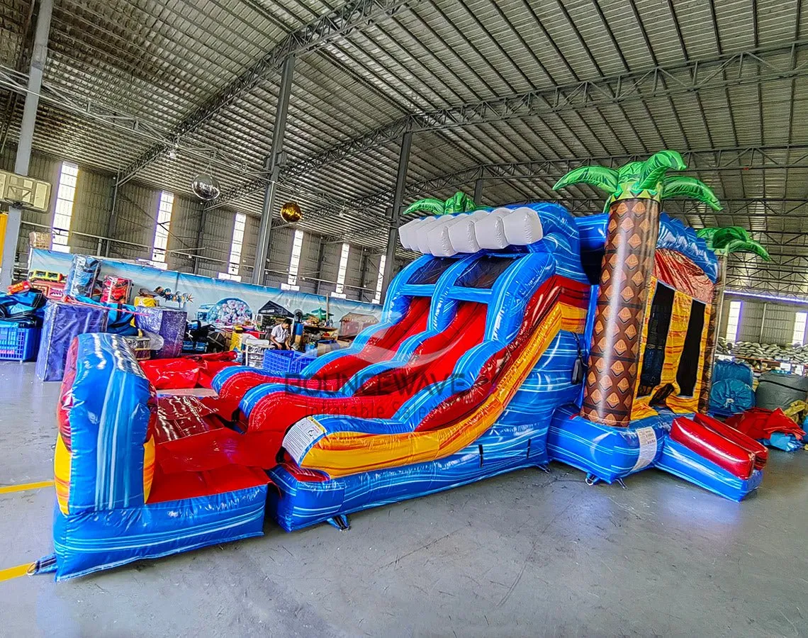 Rip Curl Dual Lane Bounce House with Slide (Wet/Dry)