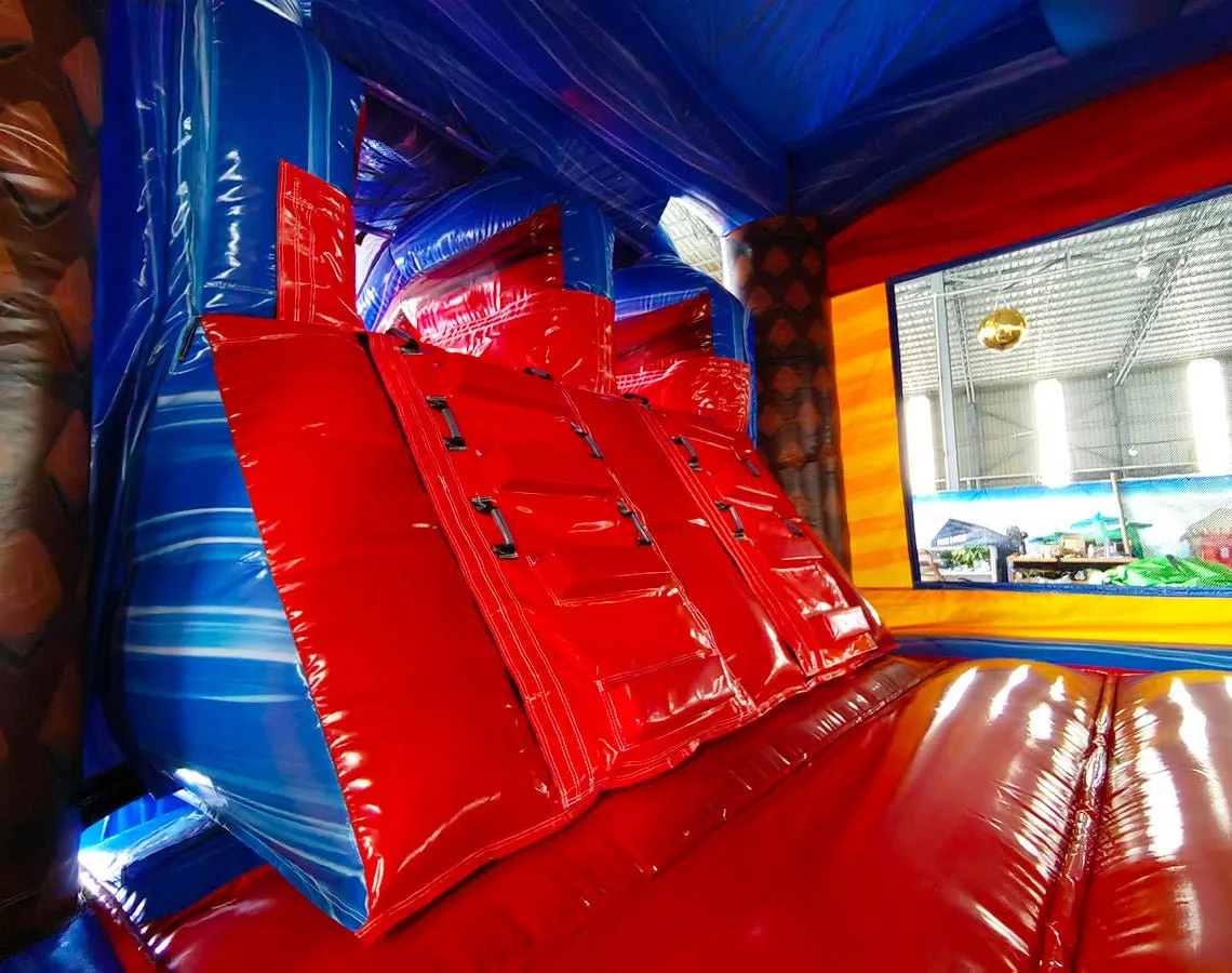 Rip Curl Dual Lane Bounce House with Slide (Wet/Dry)