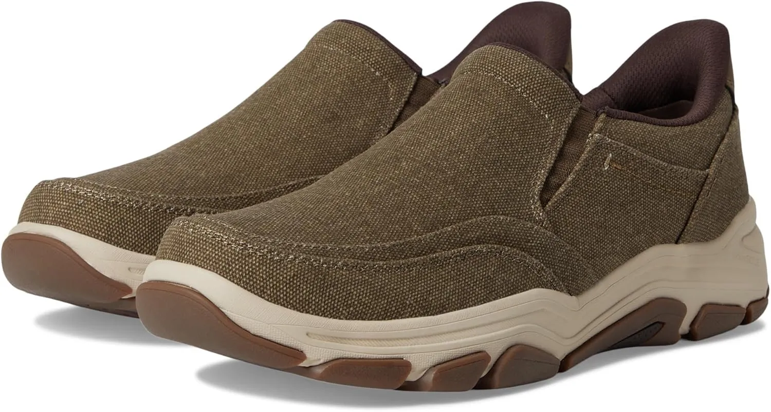 Rockport Men's Reece Sneaker, Brown Canvas, 15