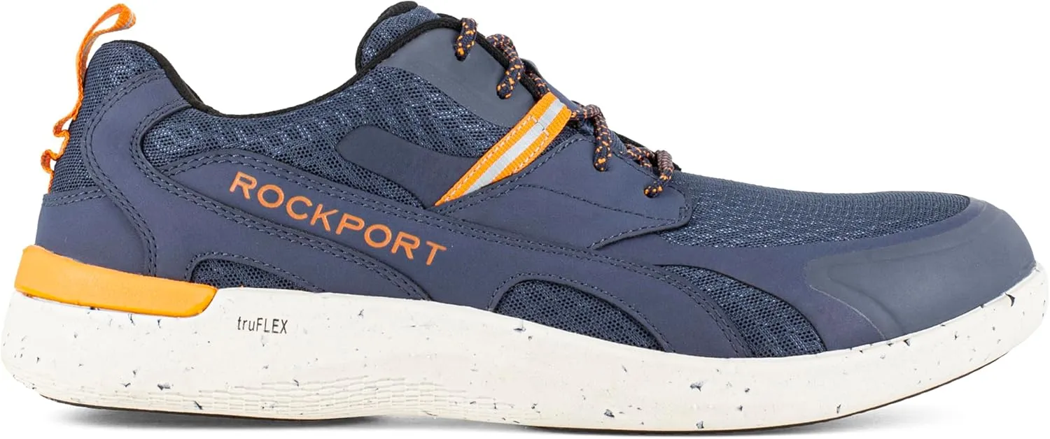 Rockport Men's Truflex Fly Blucher Work Composite Toe Slip Resistant Shoe