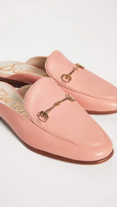 Rose On Protected Linnie Bargain Cali Slip Toe Dress Embellished Loafers Mules Sam Edelman Almond