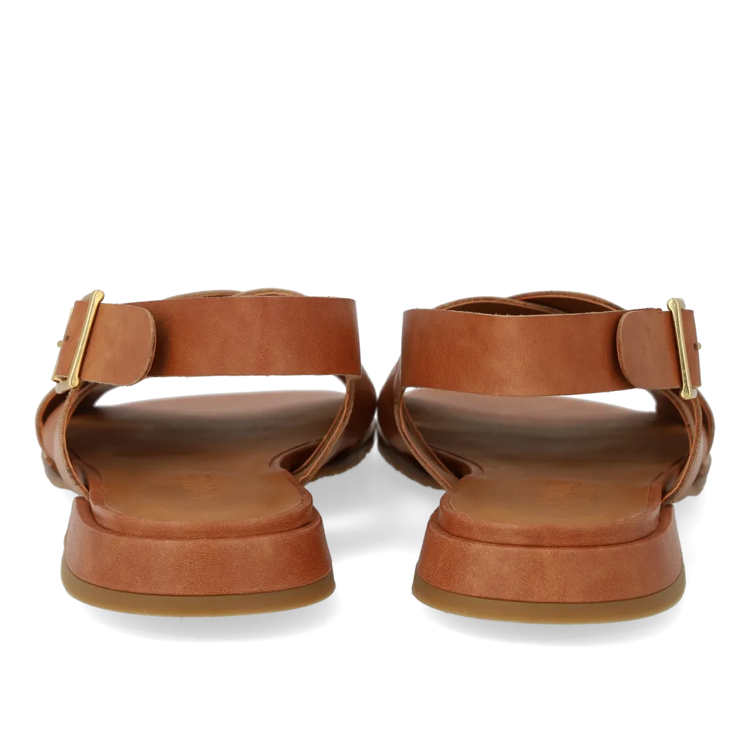 Sandal with braided detail