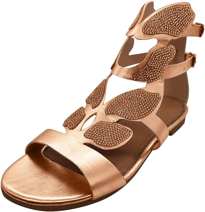 Sandals for Women Platform,Women 2020 New Fahison Rhinestone Butterfly Non-Slip Breathable Casual Sandals Sandals