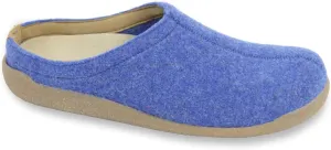 Sanita® Lodge Slide Slippers for Men and Women – 100% Natural Wool – Suede Lining – Cork Latex Footbed