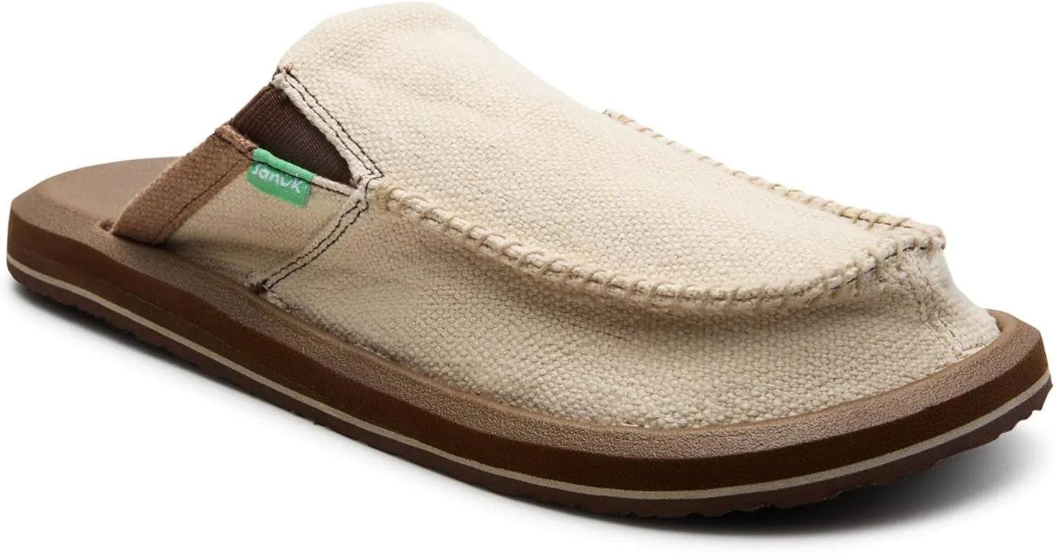 Sanuk Mens You Got My Back Mule | Mens Shoes | Slip On Shoes for Men | Men's Slip-on Loafers | Memory Foam Footbed