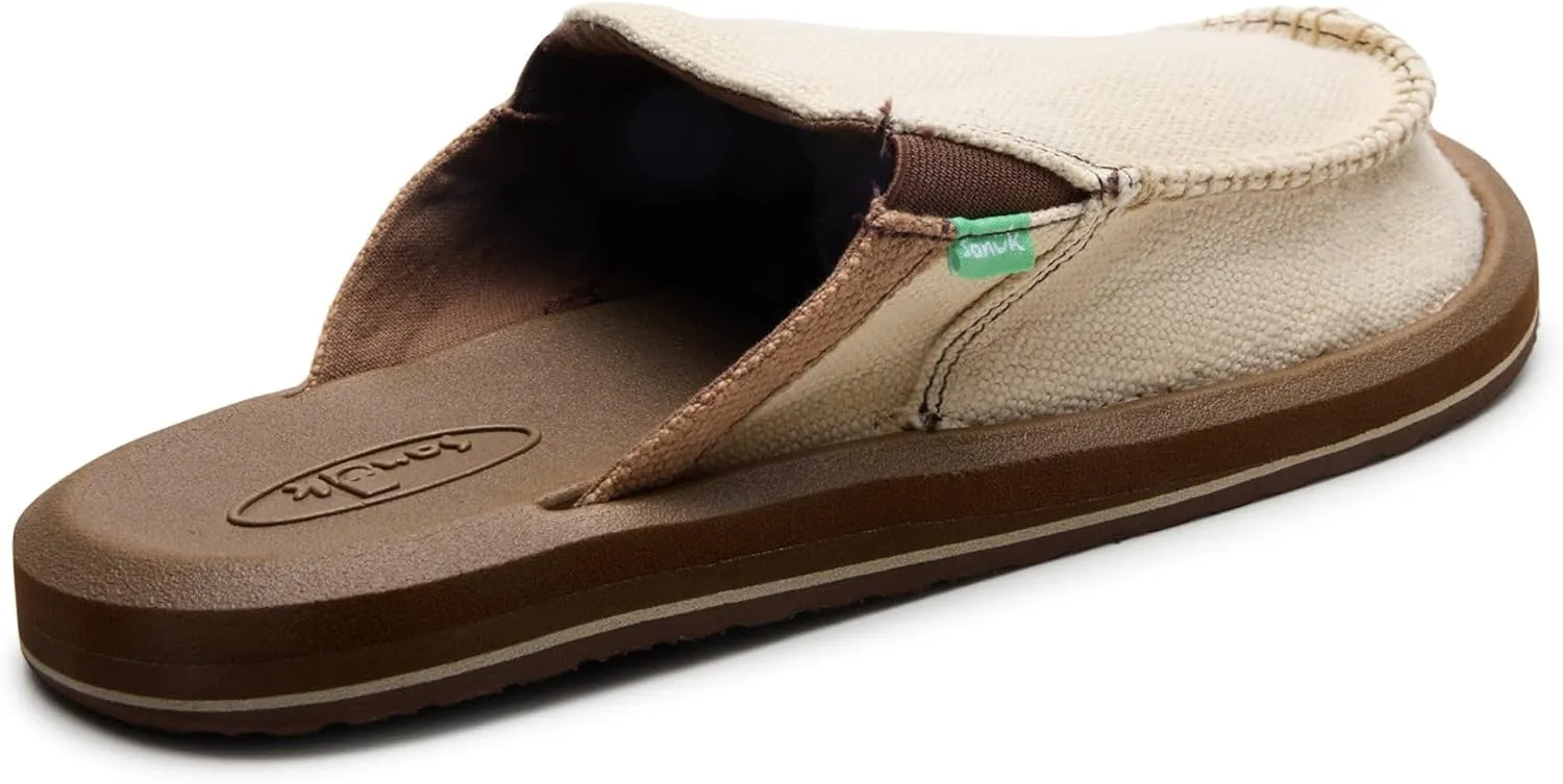 Sanuk Mens You Got My Back Mule | Mens Shoes | Slip On Shoes for Men | Men's Slip-on Loafers | Memory Foam Footbed
