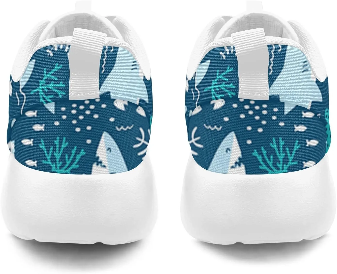 Shark Party Shoes for Women Walking Running Athletic Lightweight Shoes Tennis Sports Comfortable Sneaker Gifts