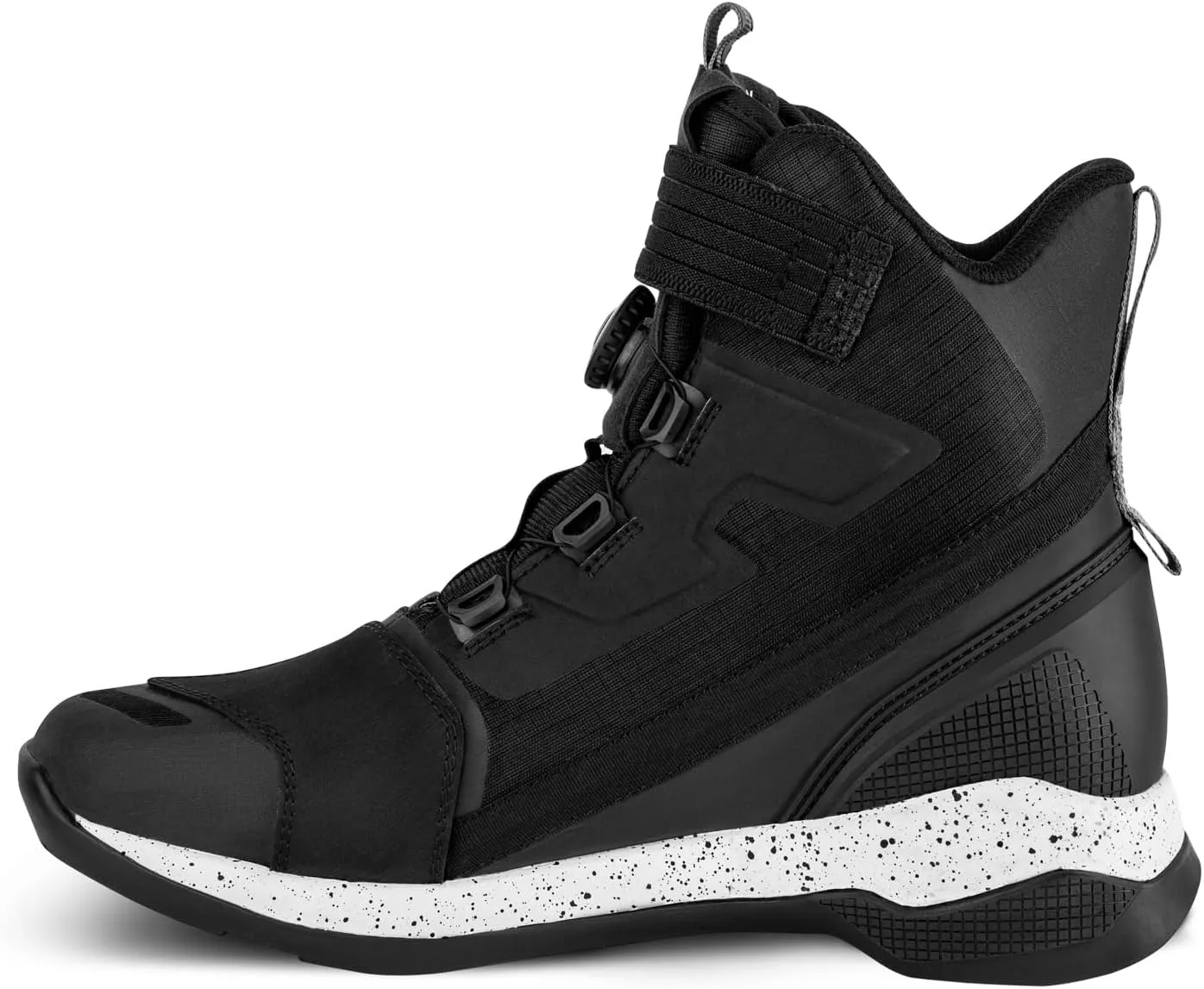 SHIMA TAKESHI VENT, Motorcycle Shoes for Men - Breathable, Reinforced Street Riding Shoes with ATOP Closure System, Ankle Support, Anti-Slip Sole, Gear Pad (Black, 10.5)