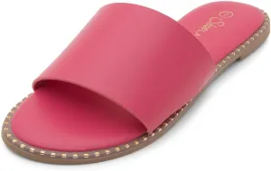 Shoe Land Women’s Flat Sandals 2025 – Comfortable Slide Sandals with Cushioned Footbed | Dressy Open Toe Summer Sandals for Beach, Travel & Everyday