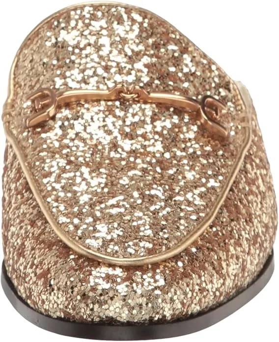 Shoes Amber Shipping options Toe Edelman Linnie Flat On Sam Dress Gold Stable Fashion Slip Rounded Mules