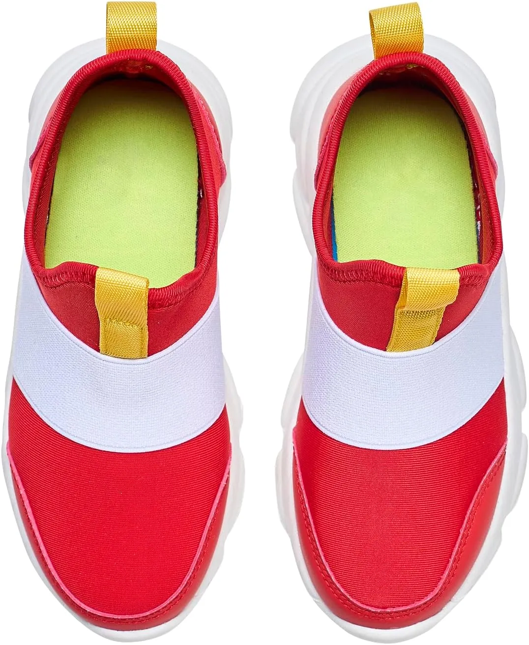 Shoes for Boys Girls Kids Red Sneakers Walking Slip on Sonic Shoes for Boys
