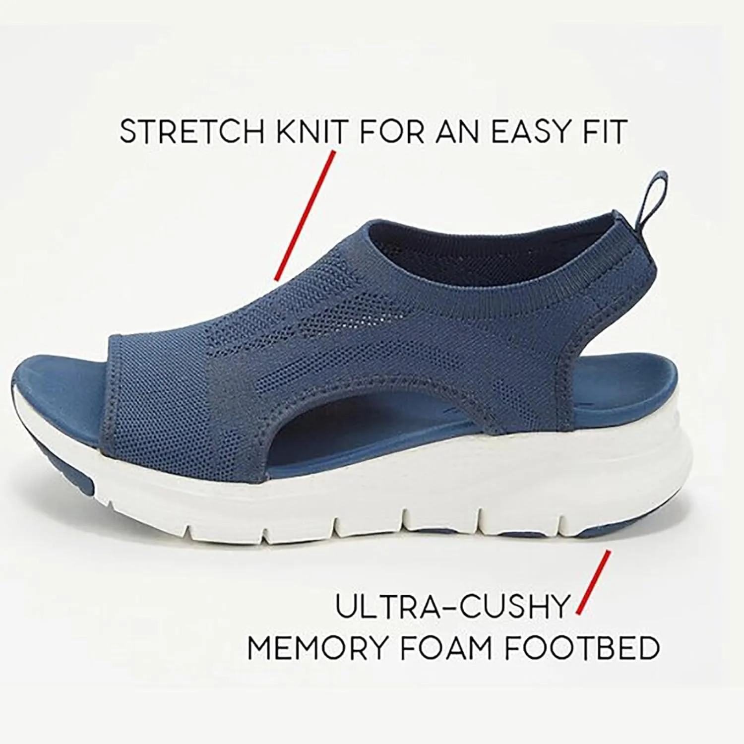Shopellox Shoes Sandals, Washable Slingback Orthopedic Slide Sport Sandals with Arch Support for Fasciitis Women