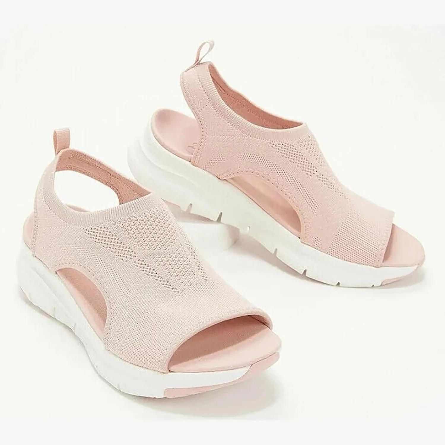 Shopellox Shoes Sandals, Washable Slingback Orthopedic Slide Sport Sandals with Arch Support for Fasciitis Women