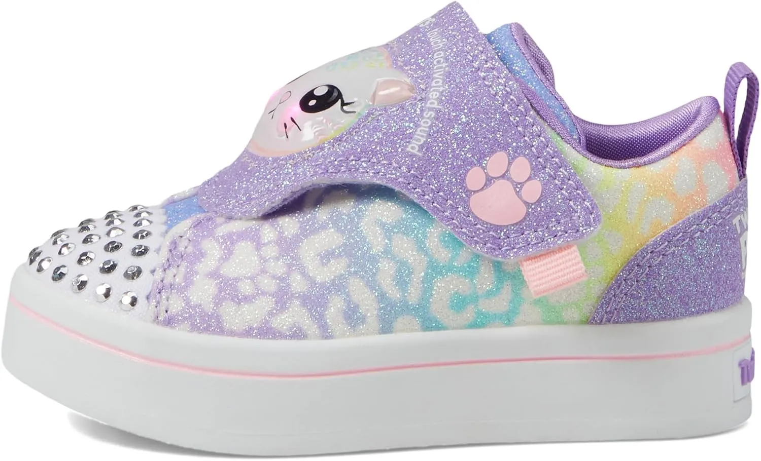 Skechers Girls' Twinkle Sparks ICE-Heather Sneaker Toddler