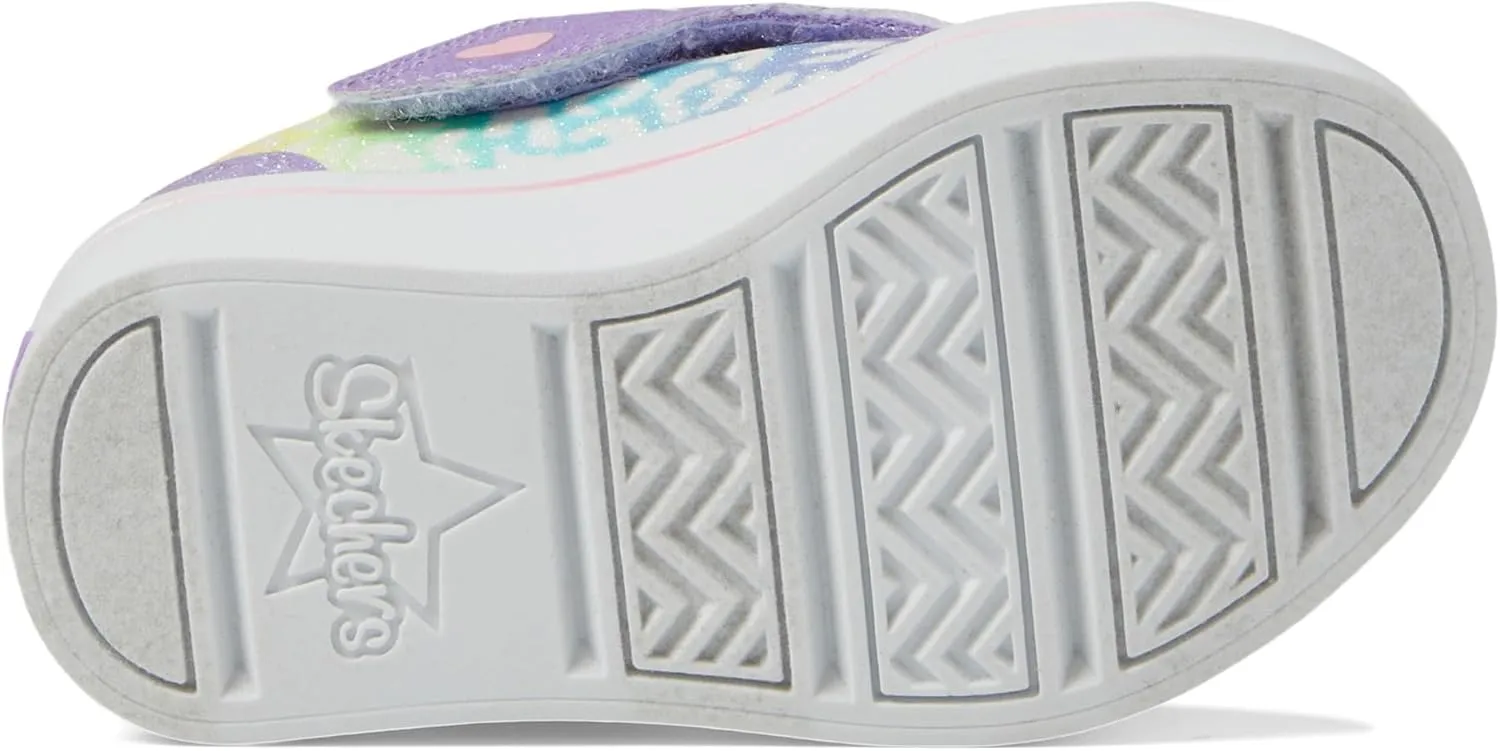 Skechers Girls' Twinkle Sparks ICE-Heather Sneaker Toddler