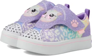 Skechers Girls' Twinkle Sparks ICE-Heather Sneaker Toddler