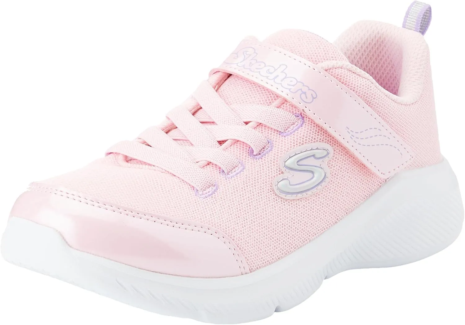 Skechers Kids Girls Sole Swifters Sneaker, Light Purple, 3.5 Big Kid