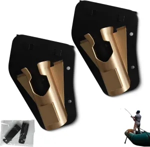 Slide-in Fishing Rod Hip Holster – Hands-Free Rod Holder for Wading, Surf, Fly & Bank Fishing, Quick Draw Waist Belt Gear Durable, Weatherproof Nylon, Rugged and Portable