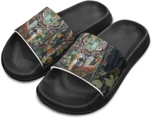 Slides for Kids Beach Water Shoes Non-Slip Quick-Dry Sandals for Girls Boys