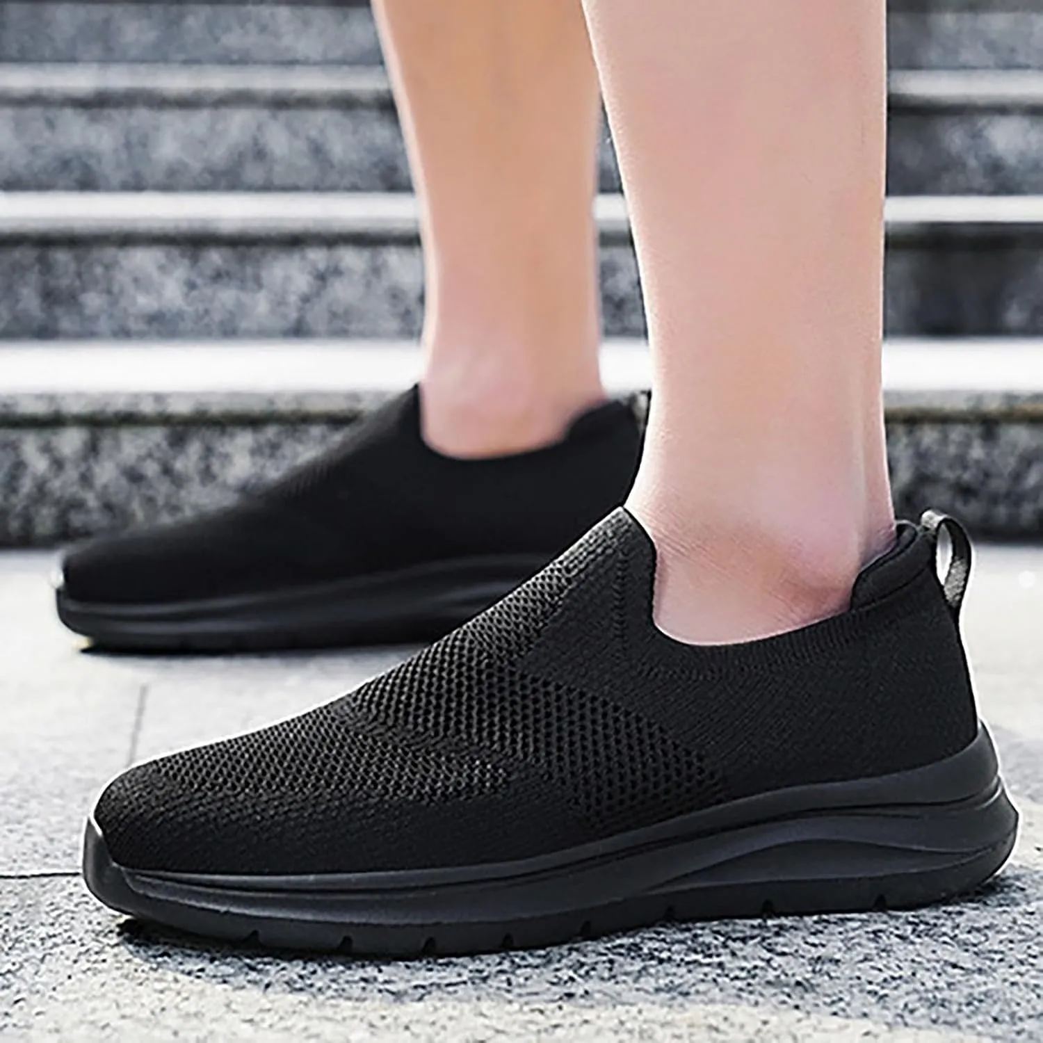 Slip On Walking Shoes for Women Fashion Mesh Casual Sport Sneakers Business Work Daily Walking Non Slip Sneakers