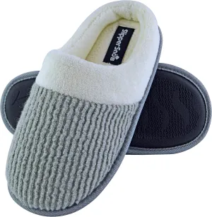 Slipper Snob - Ladies Slip On Style Mule Slippers | Memory Foam | Arch Support