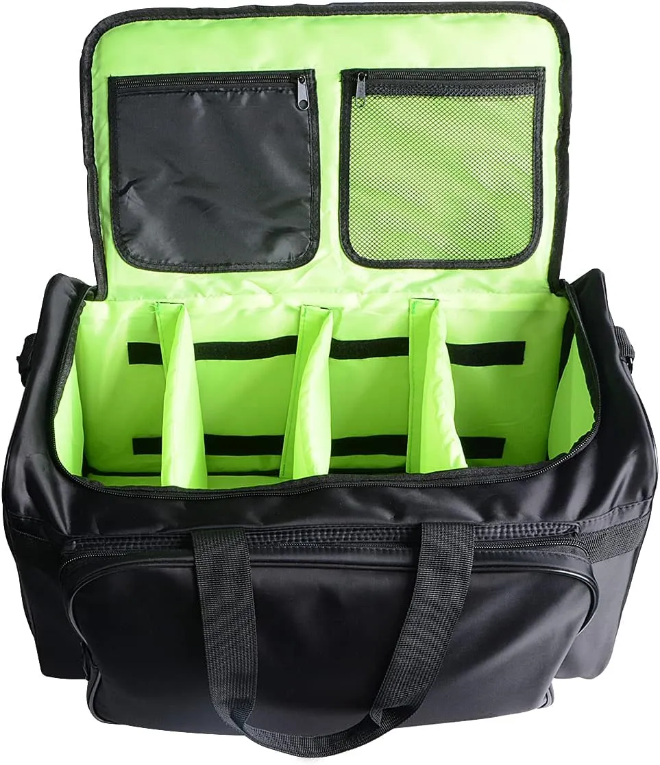 Sneaker Bag, Duffel Bag, Gym Training Bag, Travel Bag for Men Adjustable Dividers with Durable Shoulder Strap, Black, Carry-on 20 inch, 30l Large Large Capacity Sneaker Bag With Adjustable